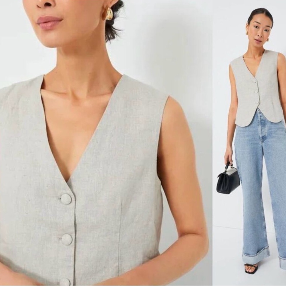 Tuckernuck Linen Sleeveless Vest